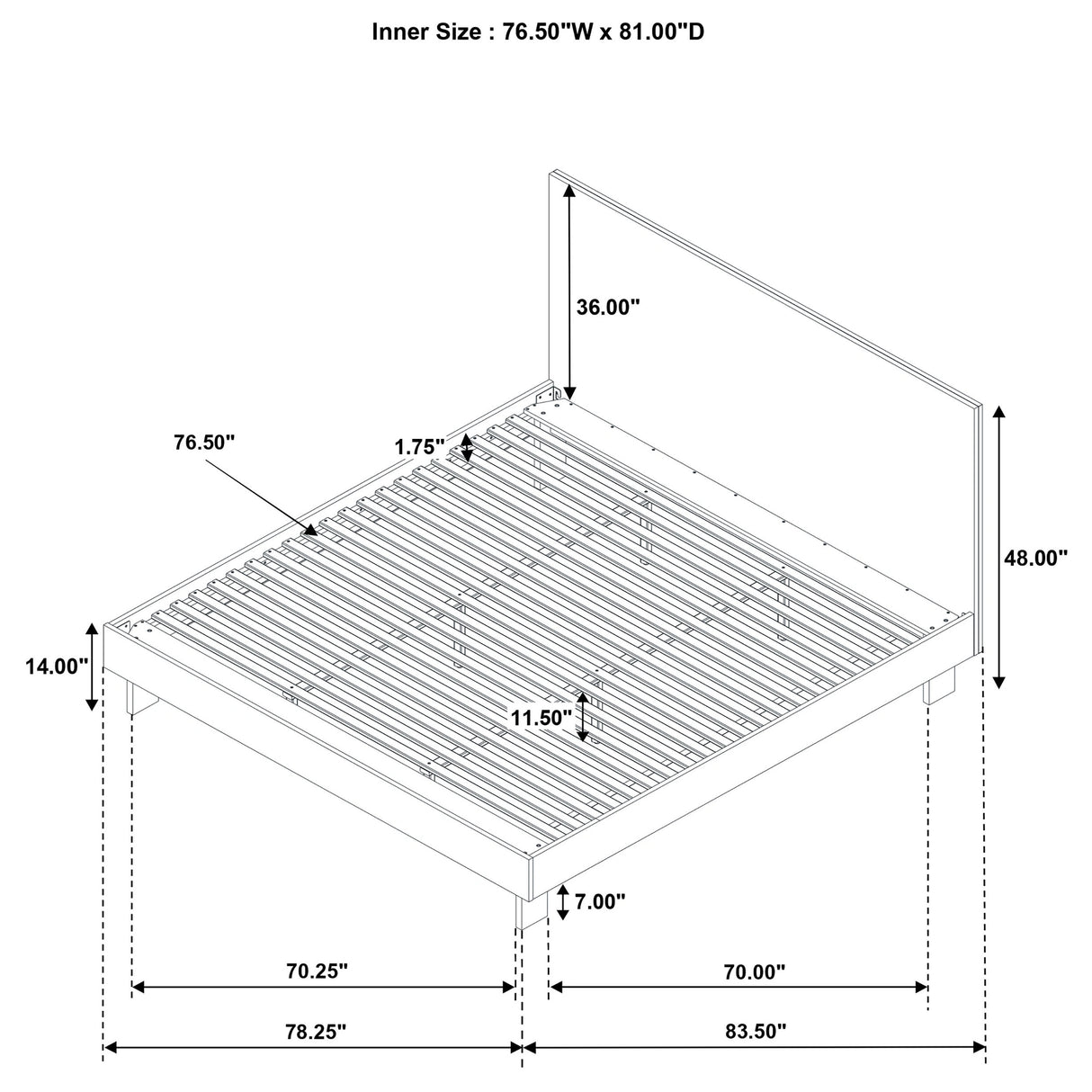 Glenwood Panel Platform Bed