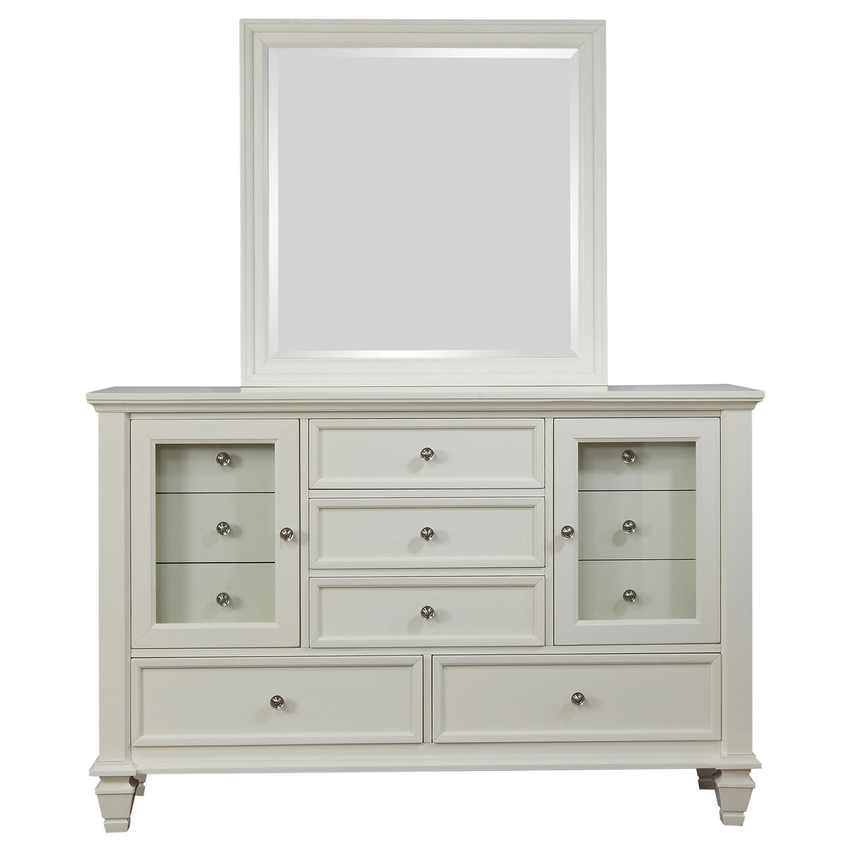 Sandy Beach Dresser with Mirror - Furniture World