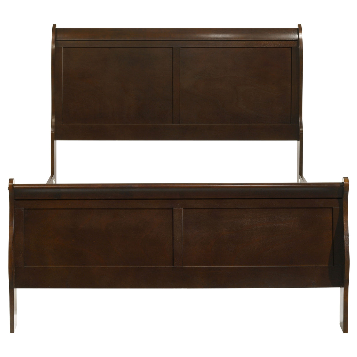 Louis Philippe Sleigh Panel Bed - Furniture World