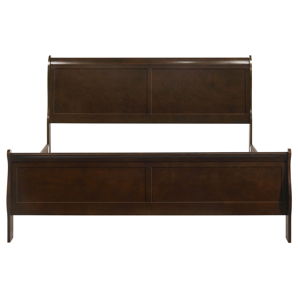 Louis Philippe Sleigh Panel Bed - Furniture World