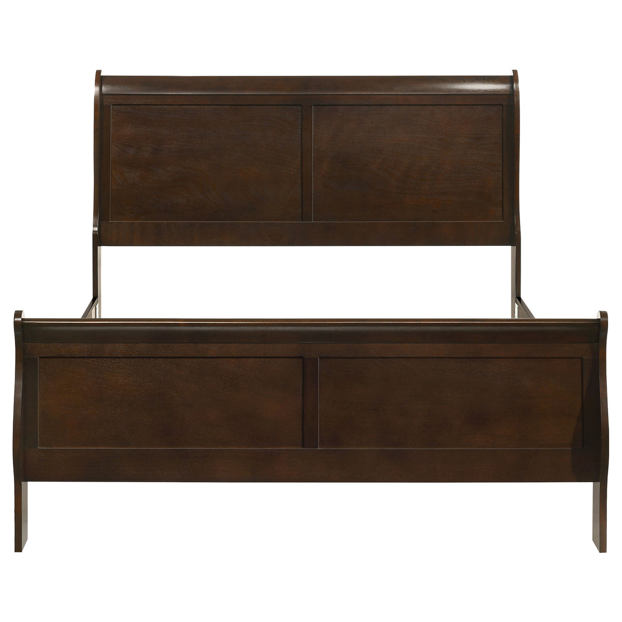 Louis Philippe Sleigh Panel Bed - Furniture World