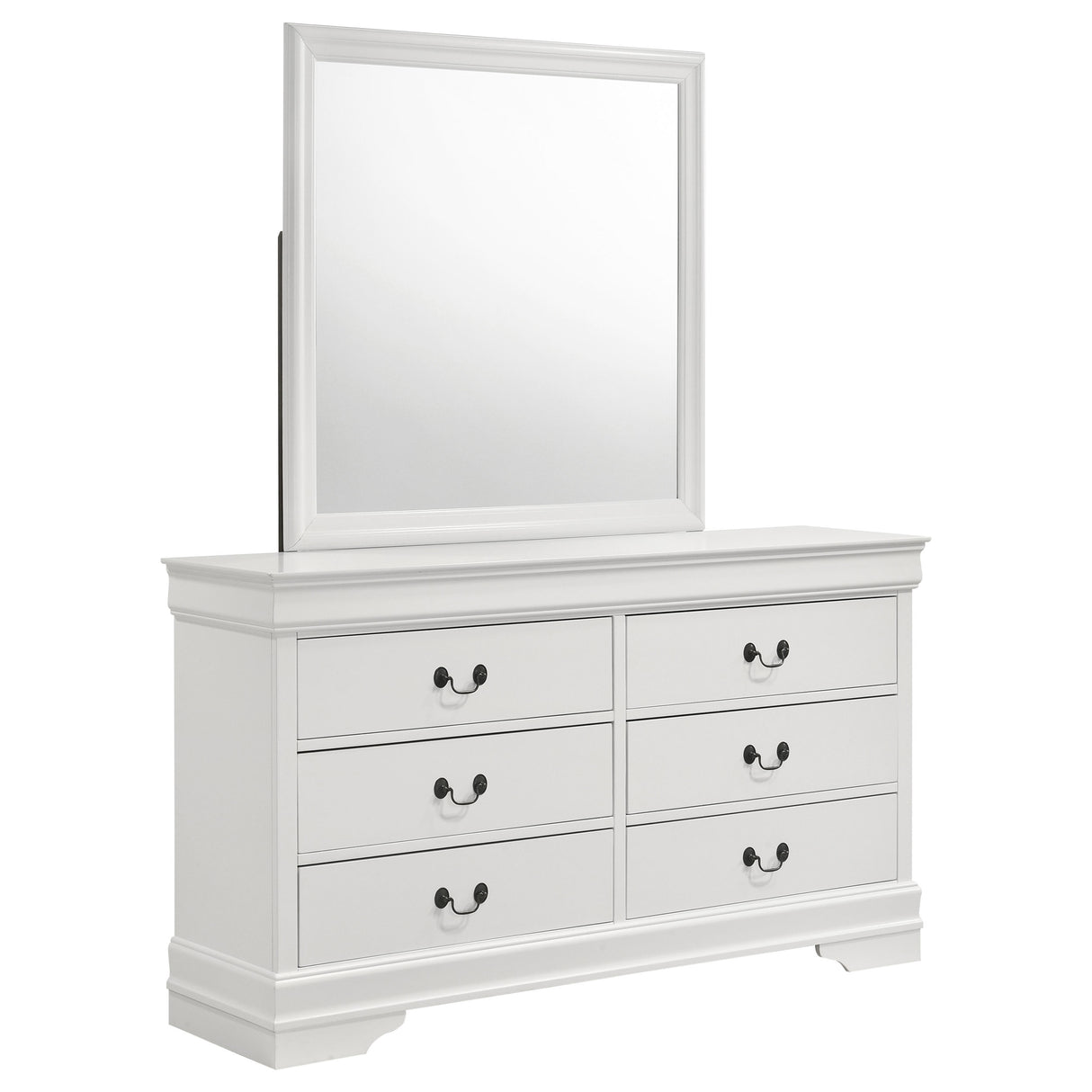 Louis Philippe Dresser with Mirror - Furniture World