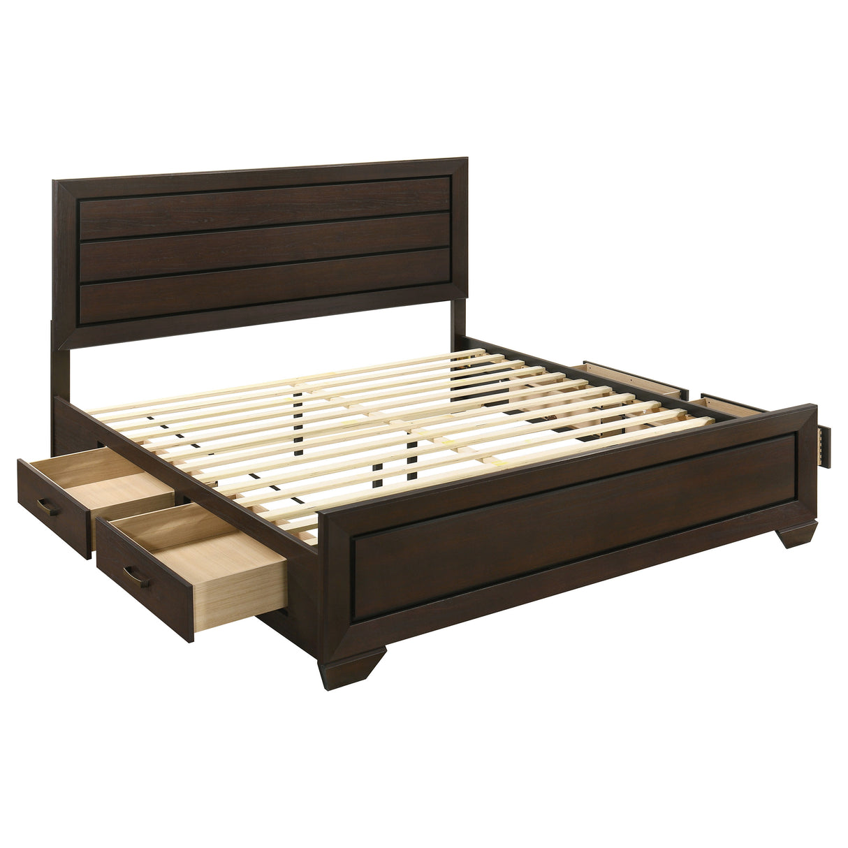 Kauffman Panel Platform Storage Bed - Furniture World