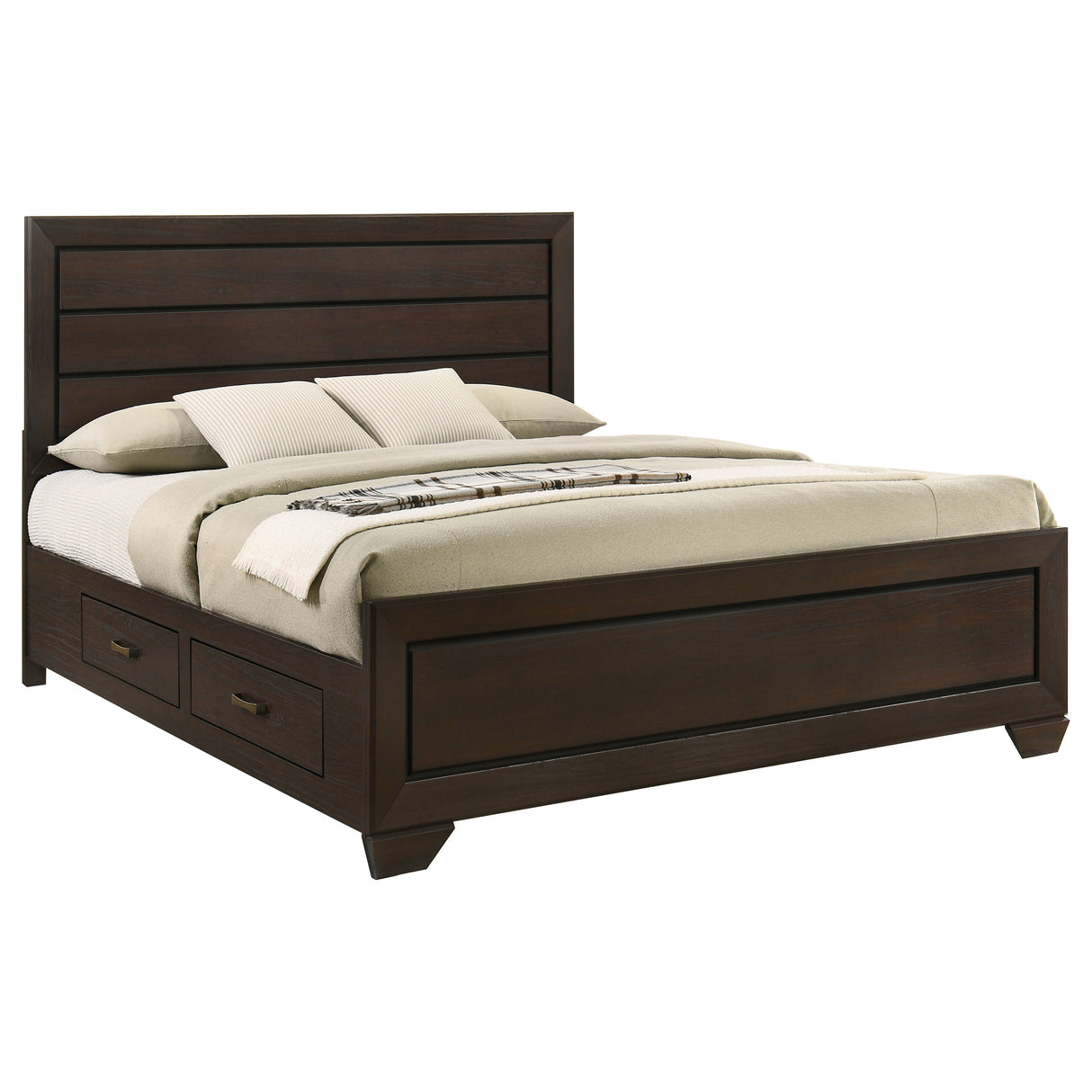 Kauffman Panel Platform Storage Bed - Furniture World