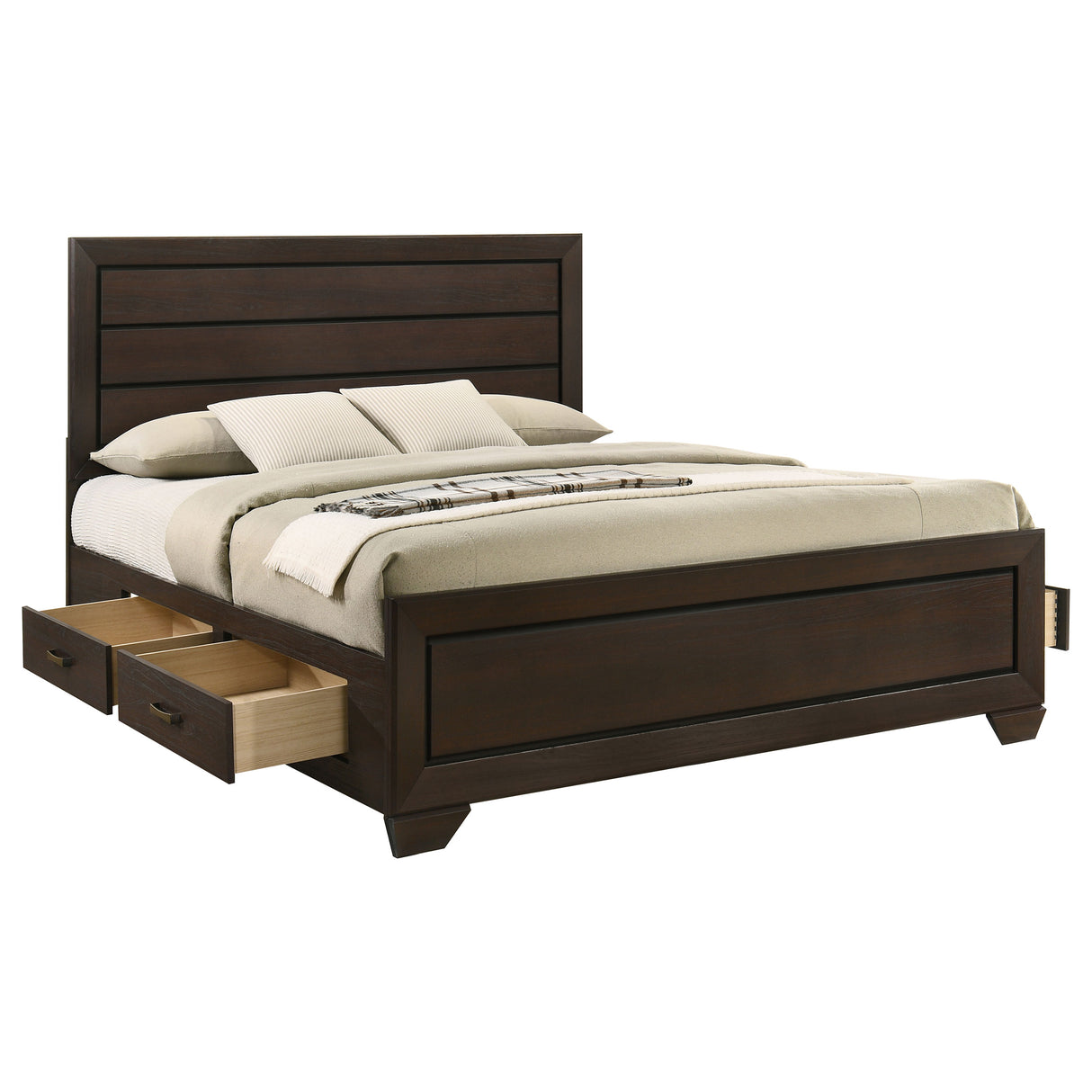 Kauffman Panel Platform Storage Bed - Furniture World