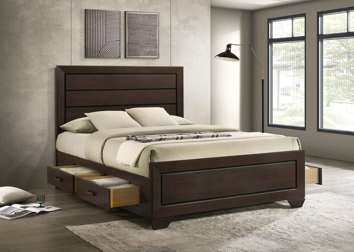 Kauffman Panel Platform Storage Bed - Furniture World