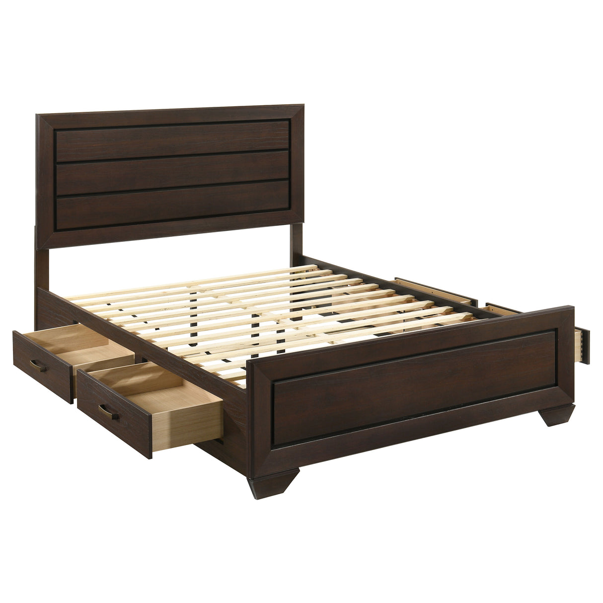 Kauffman Panel Platform Storage Bed - Furniture World