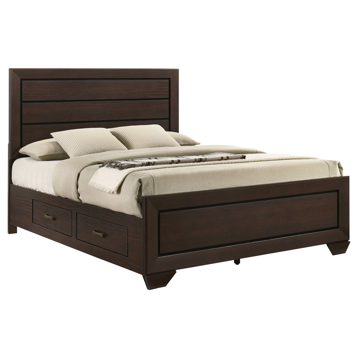 Kauffman Panel Platform Storage Bed - Furniture World