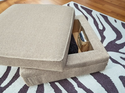 Calnita Ottoman With Storage - Furniture World