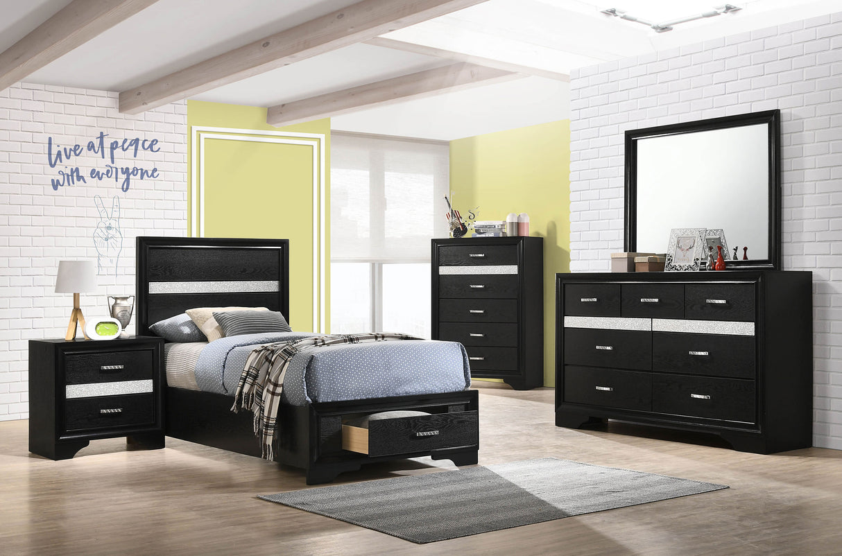 Miranda Panel Platform Storage Bed - Furniture World