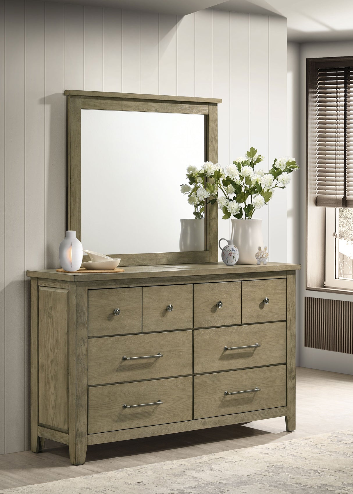 Hazlewood Dresser with Mirror - Furniture World