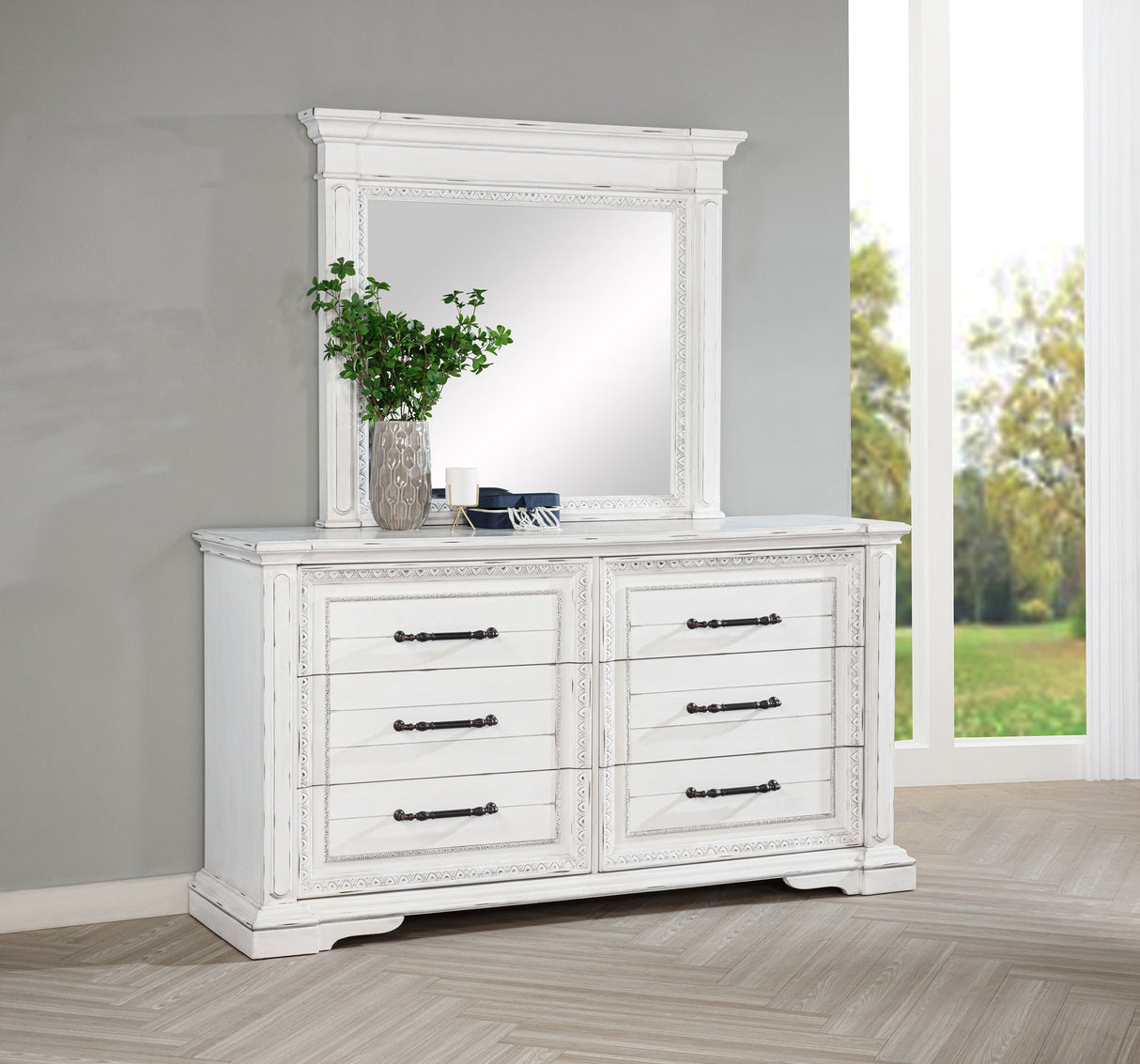 McKinney Dresser with Mirror - Furniture World