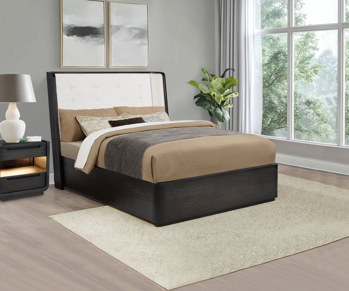 Leandro Wingback Bed - Furniture World
