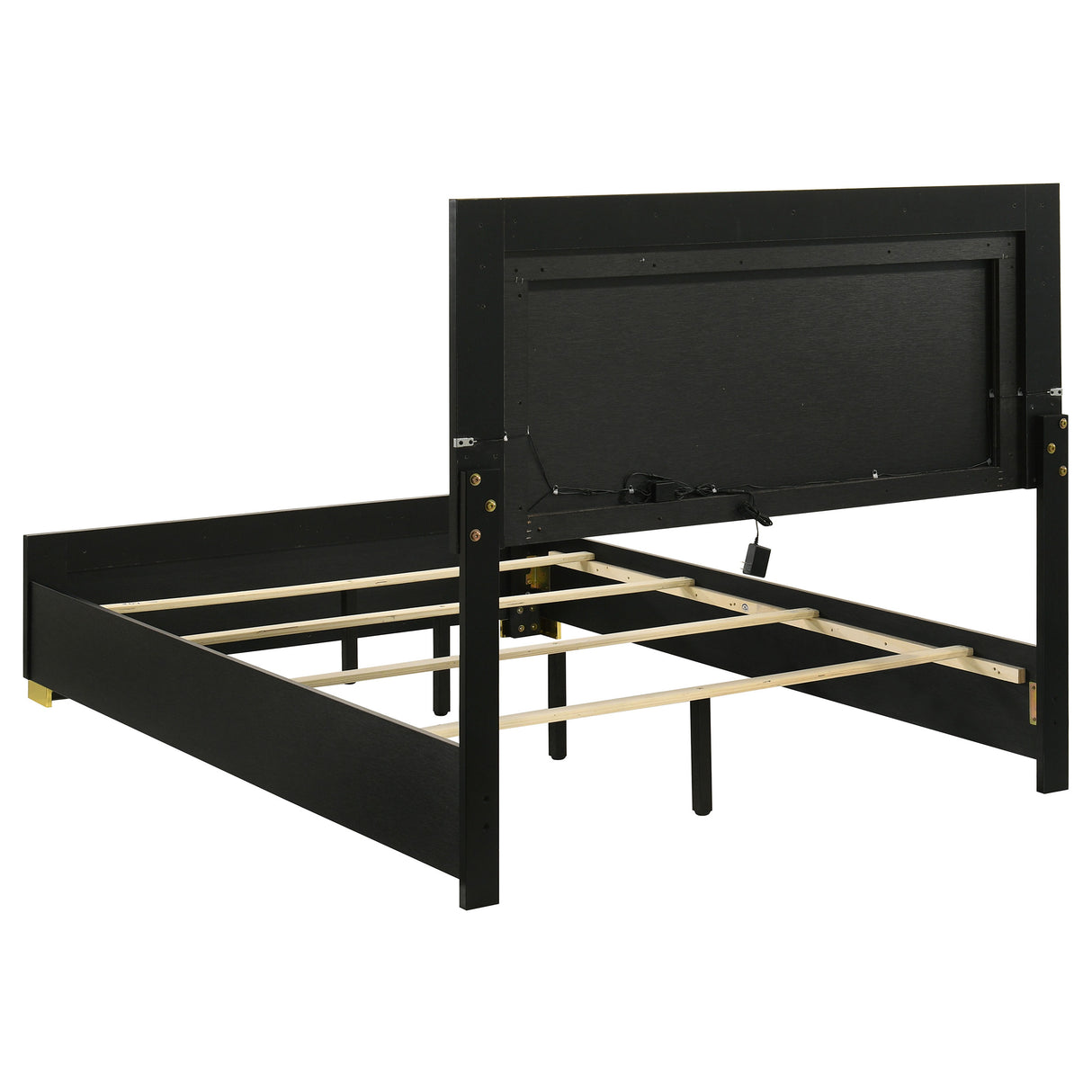 Marceline Panel Bed with LED Lighting - Furniture World