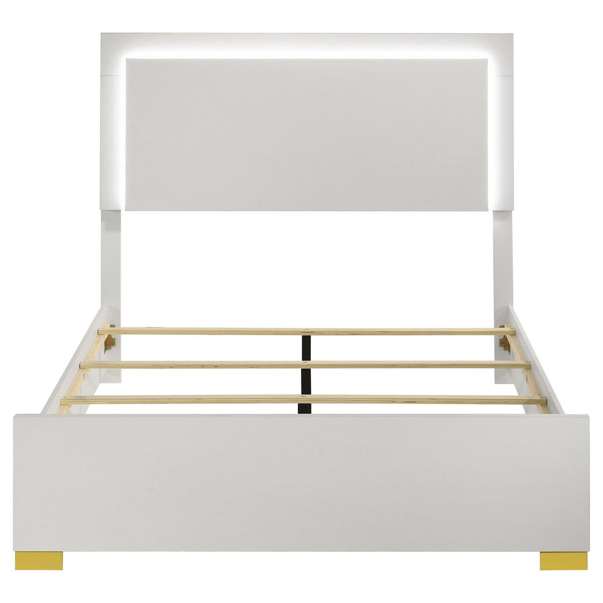 Marceline Panel Bed with LED Lighting - Furniture World