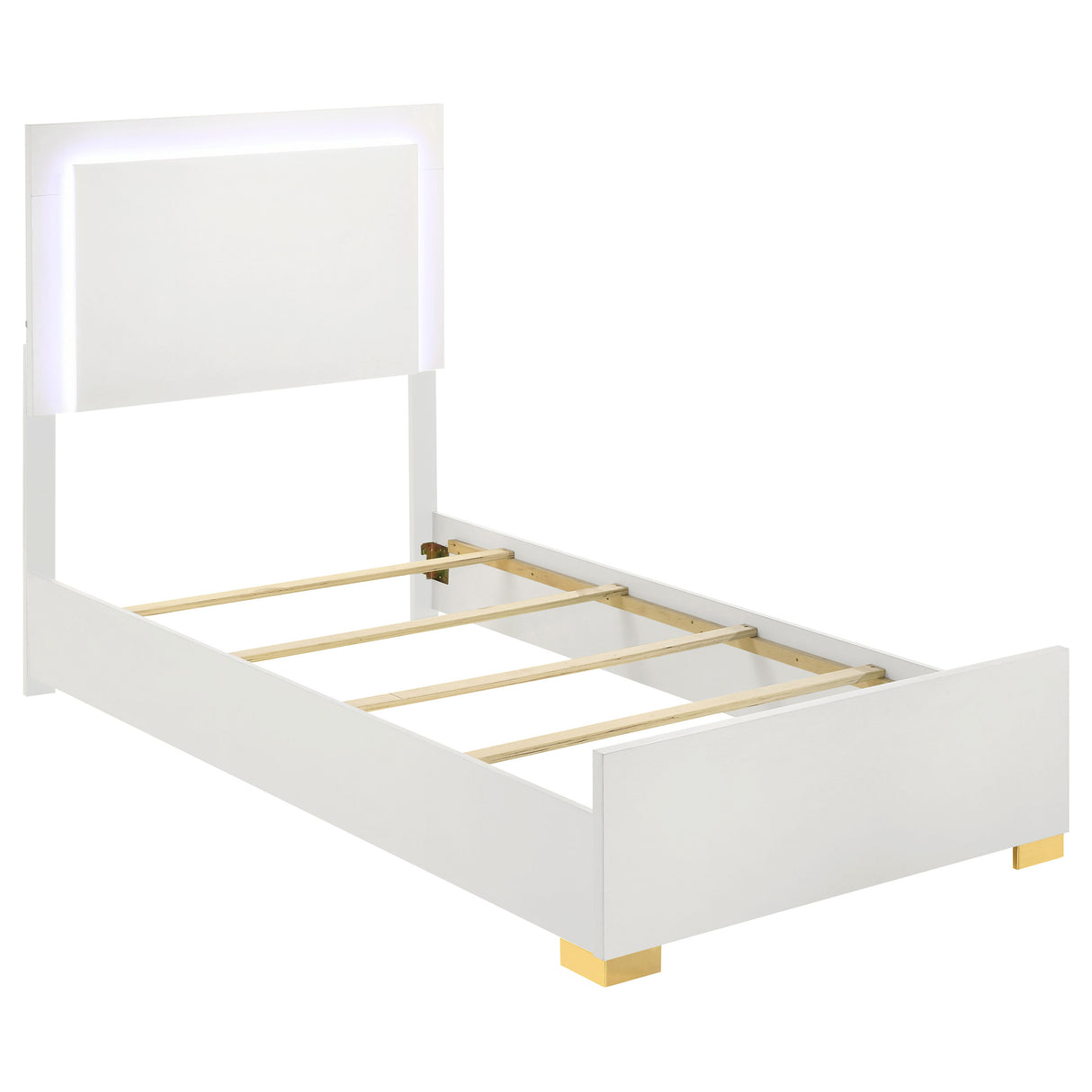 Marceline Panel Bed with LED Lighting - Furniture World