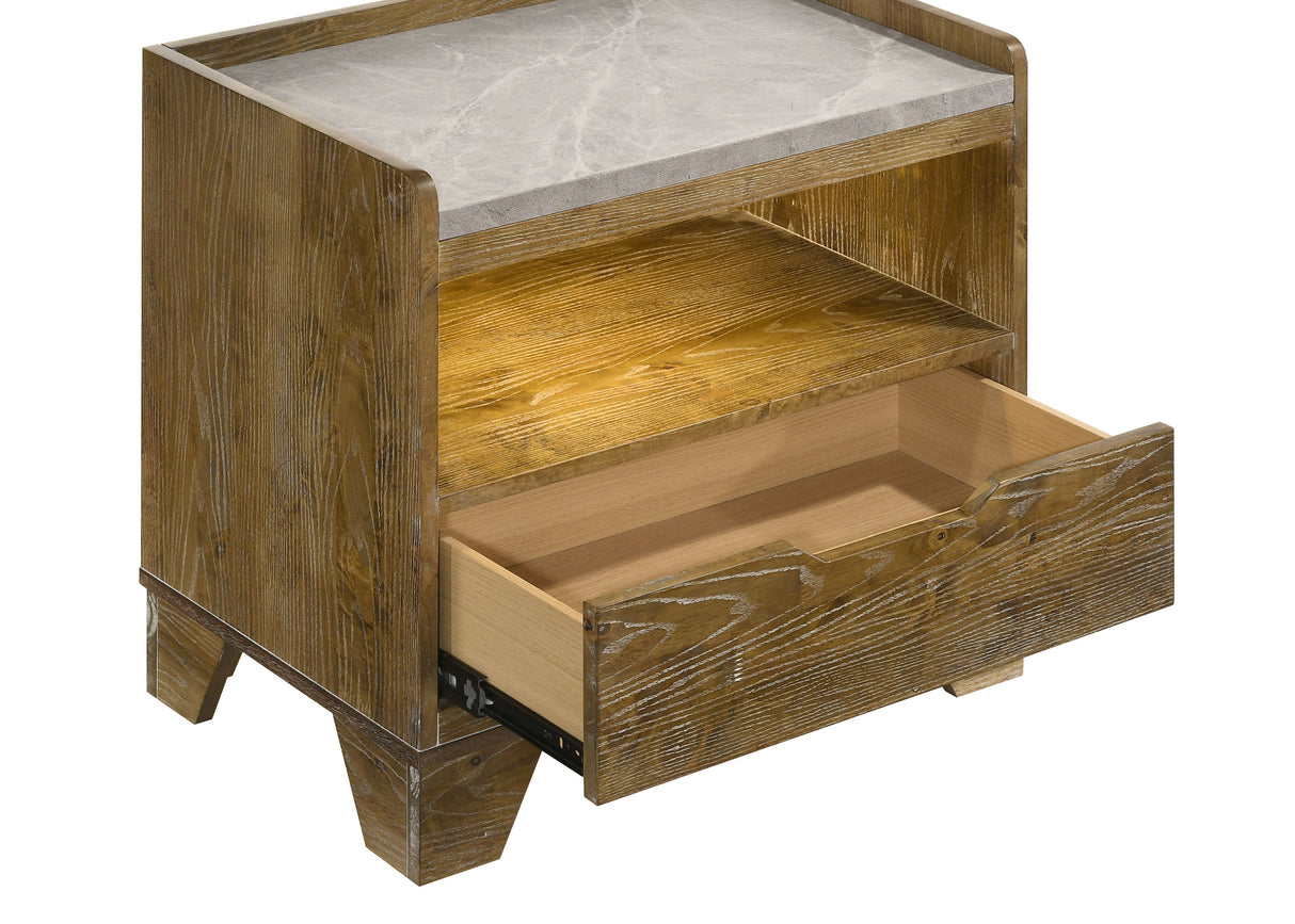 Henderson Nightstand with LED Lighting - Furniture World