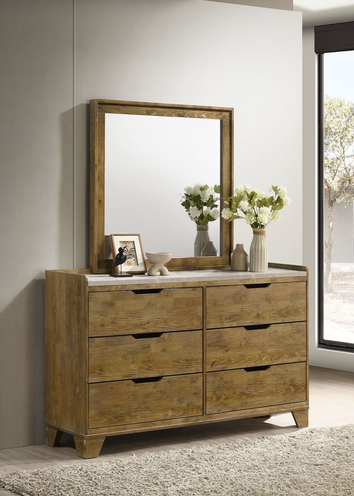 Henderson Dresser with Mirror - Furniture World