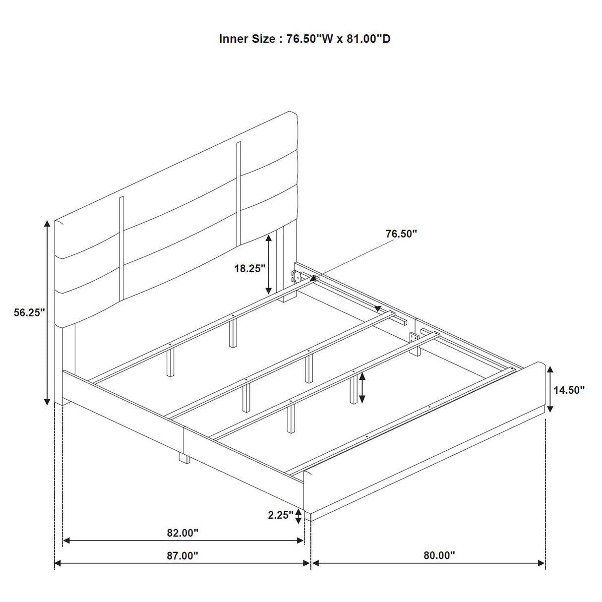 Ines Panel Bed - Furniture World