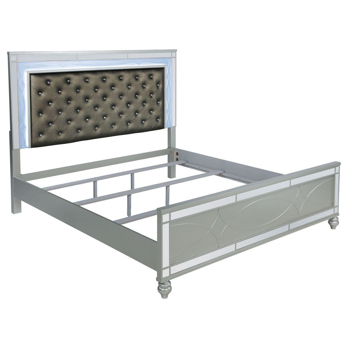 Gunnison Panel Bed with LED Lighting - Furniture World