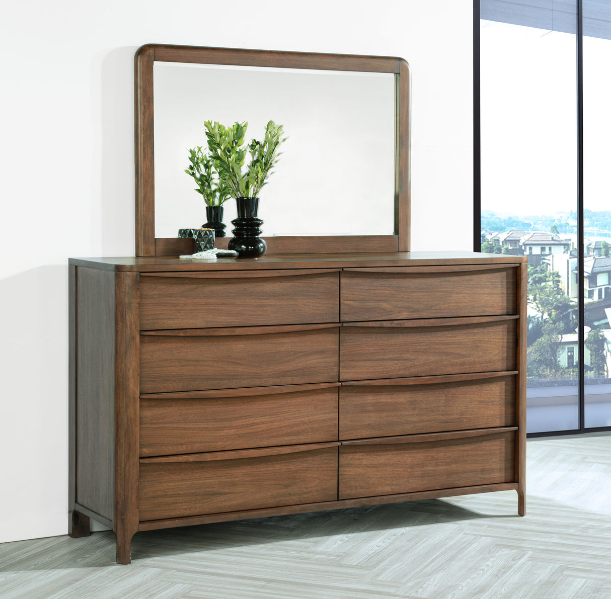 Maderia Dresser with Mirror - Furniture World