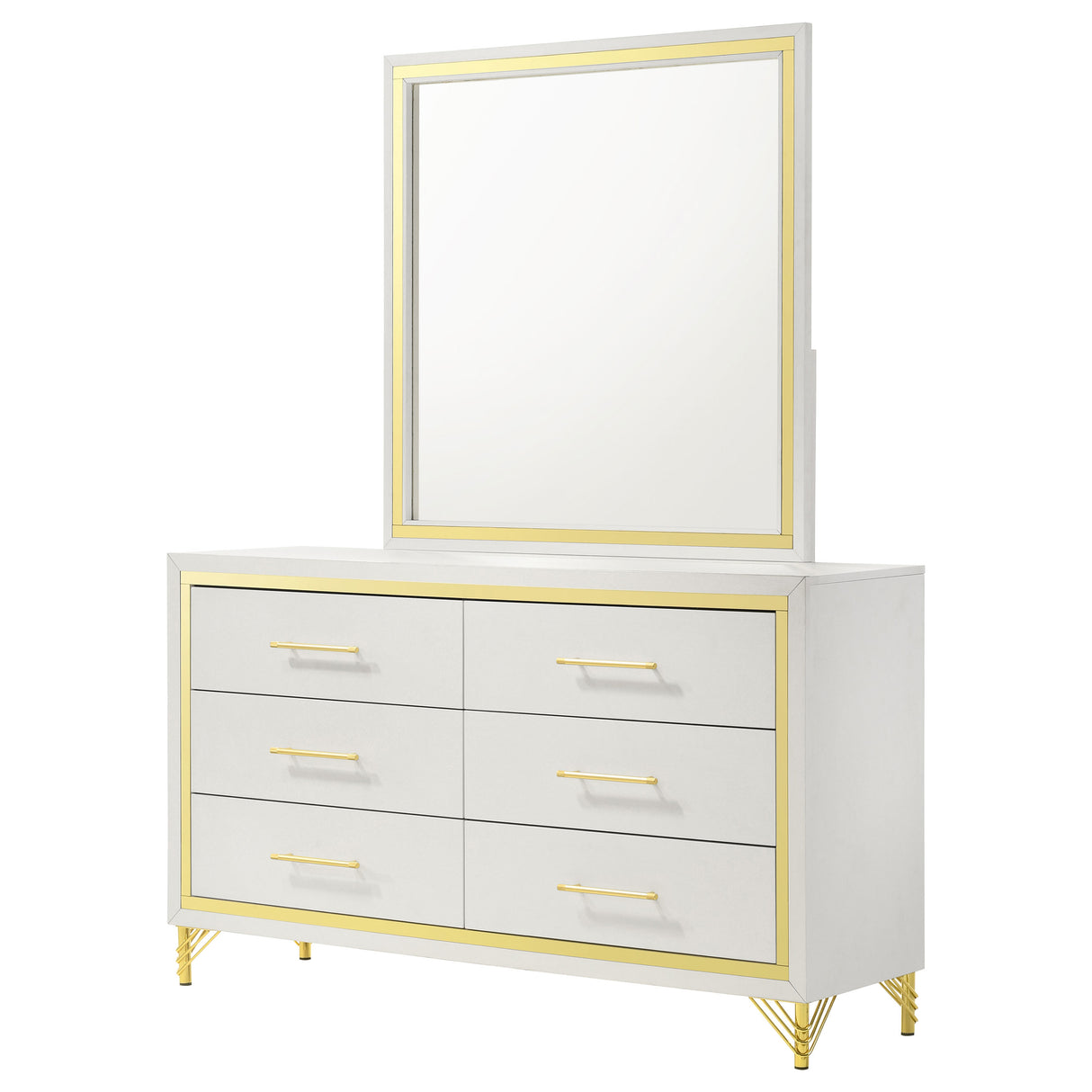 Lucia Dresser with Mirror - Furniture World