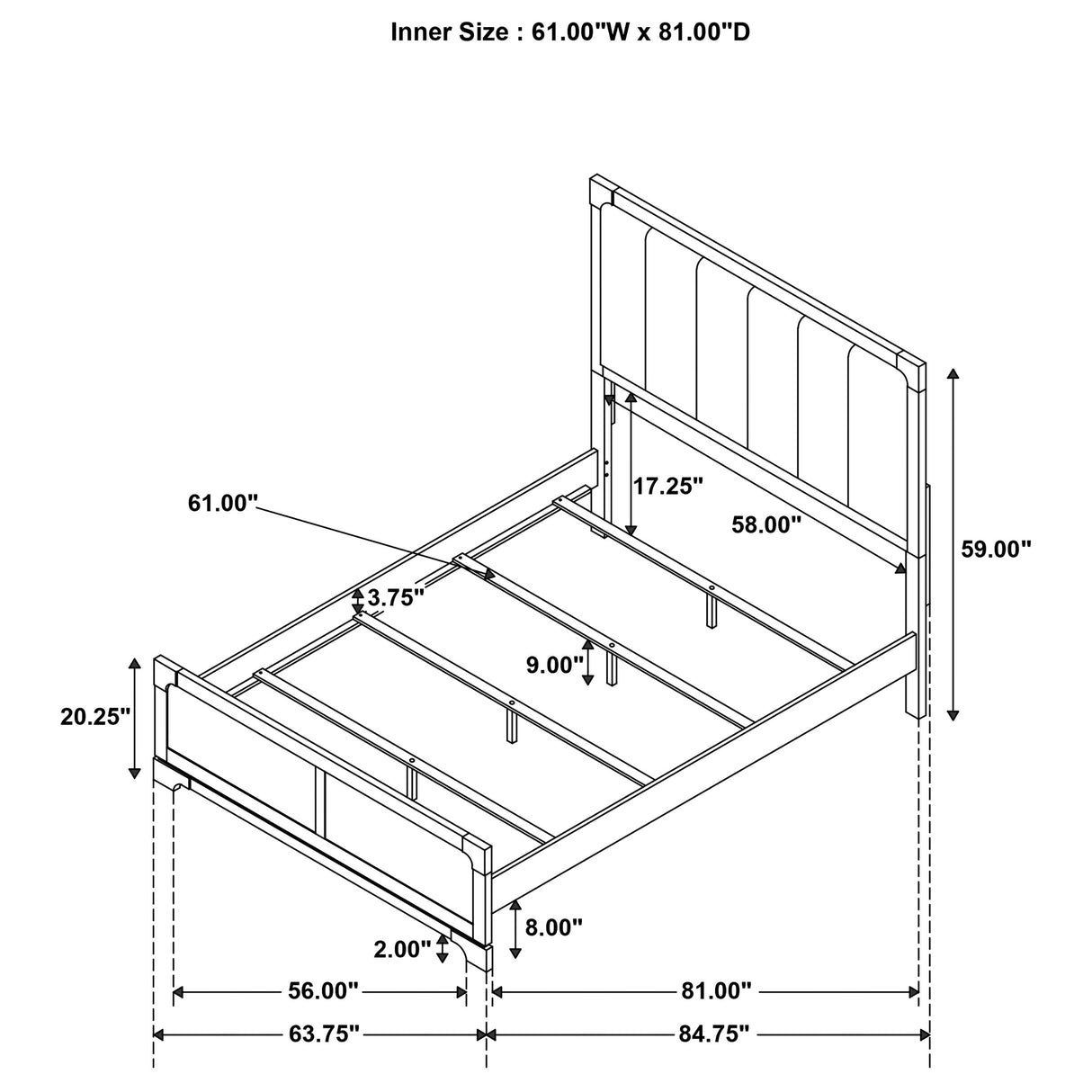 Gran Park Panel Bed - Furniture World