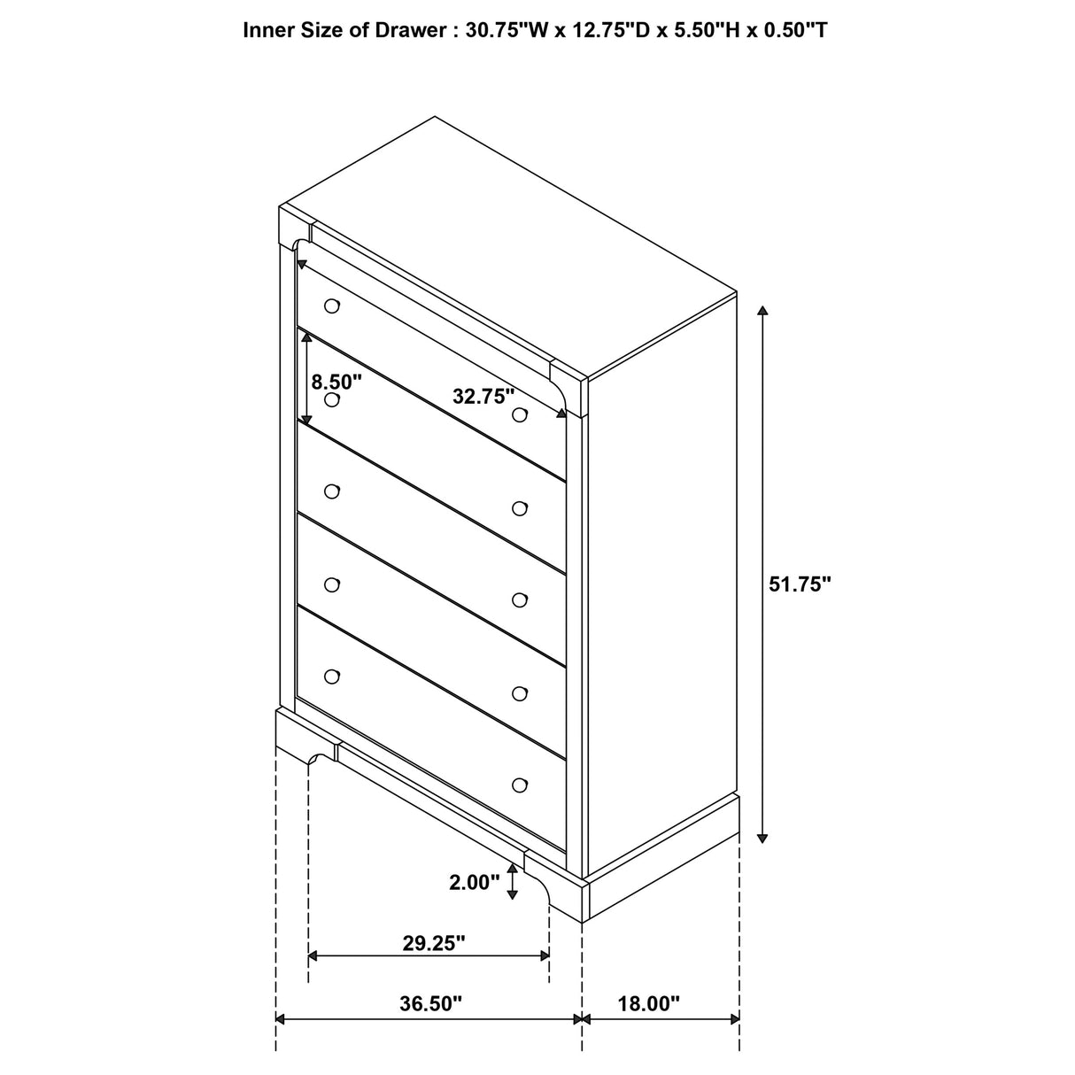 Gran Park Chest of Drawers - Furniture World
