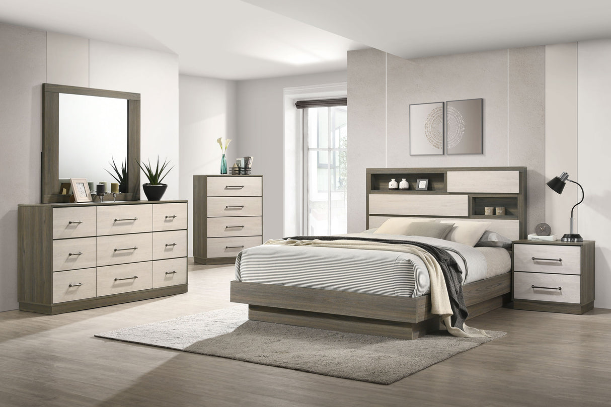 Fenwick Bookcase Platform Bed - Furniture World