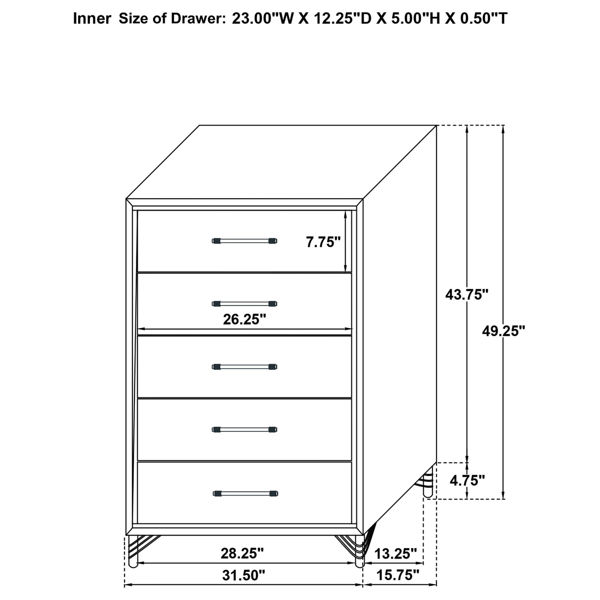 Lucia Chest of Drawers - Furniture World