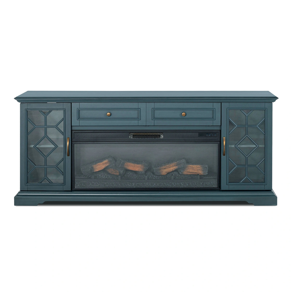 Fidel 74'' TV Console w/ Electric Fireplace