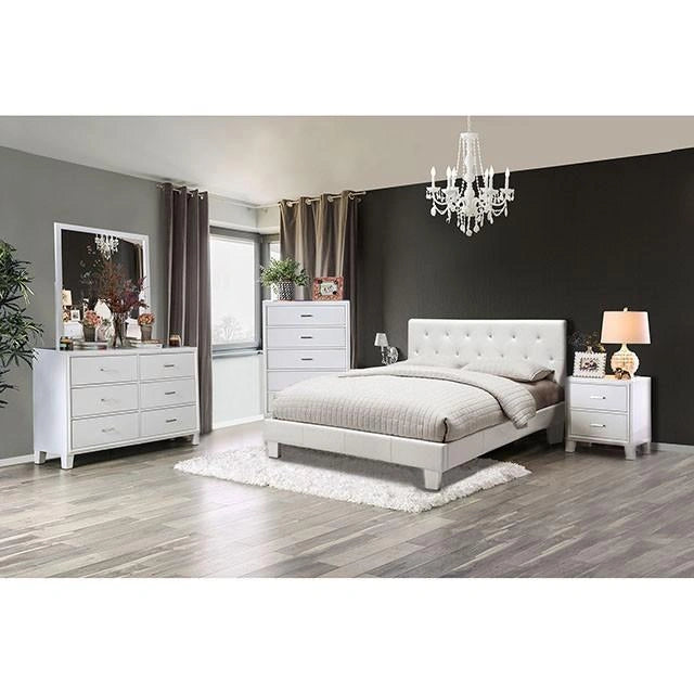 Velen Black Cal.King, E.King, Full, & Twin Bed Black & White