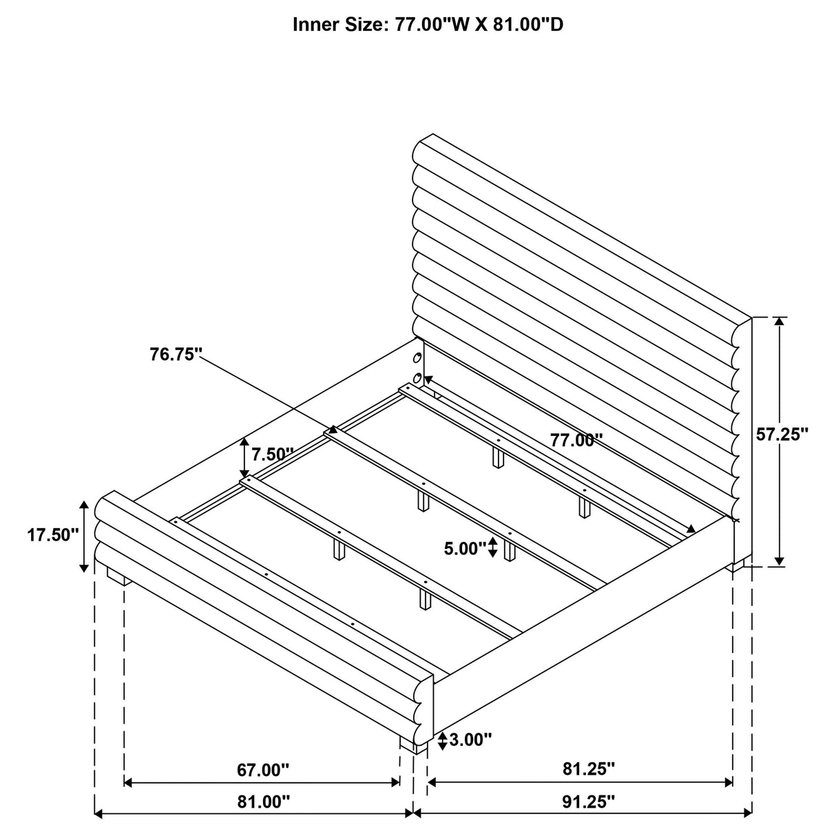 Patricia Panel Bed - Furniture World