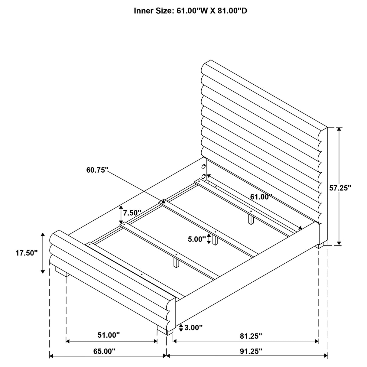 Patricia Panel Bed - Furniture World