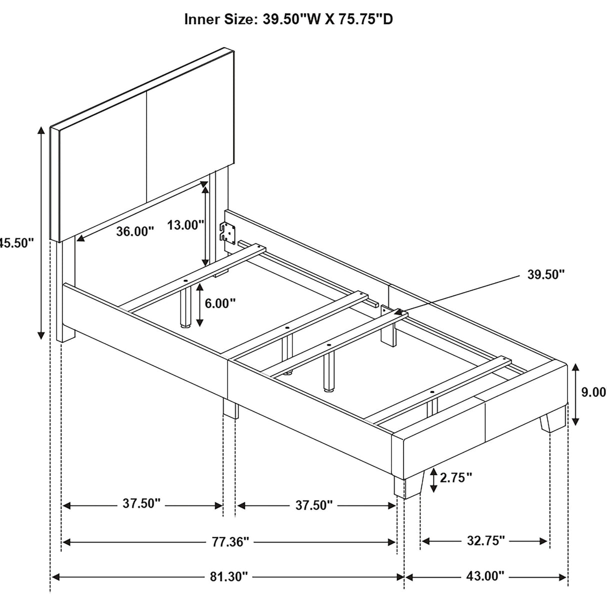 Dorian Panel Bed - Furniture World