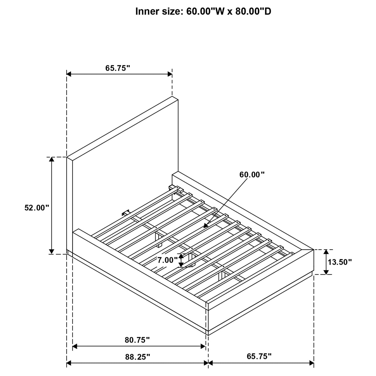Knox Panel Platform Bed - Furniture World