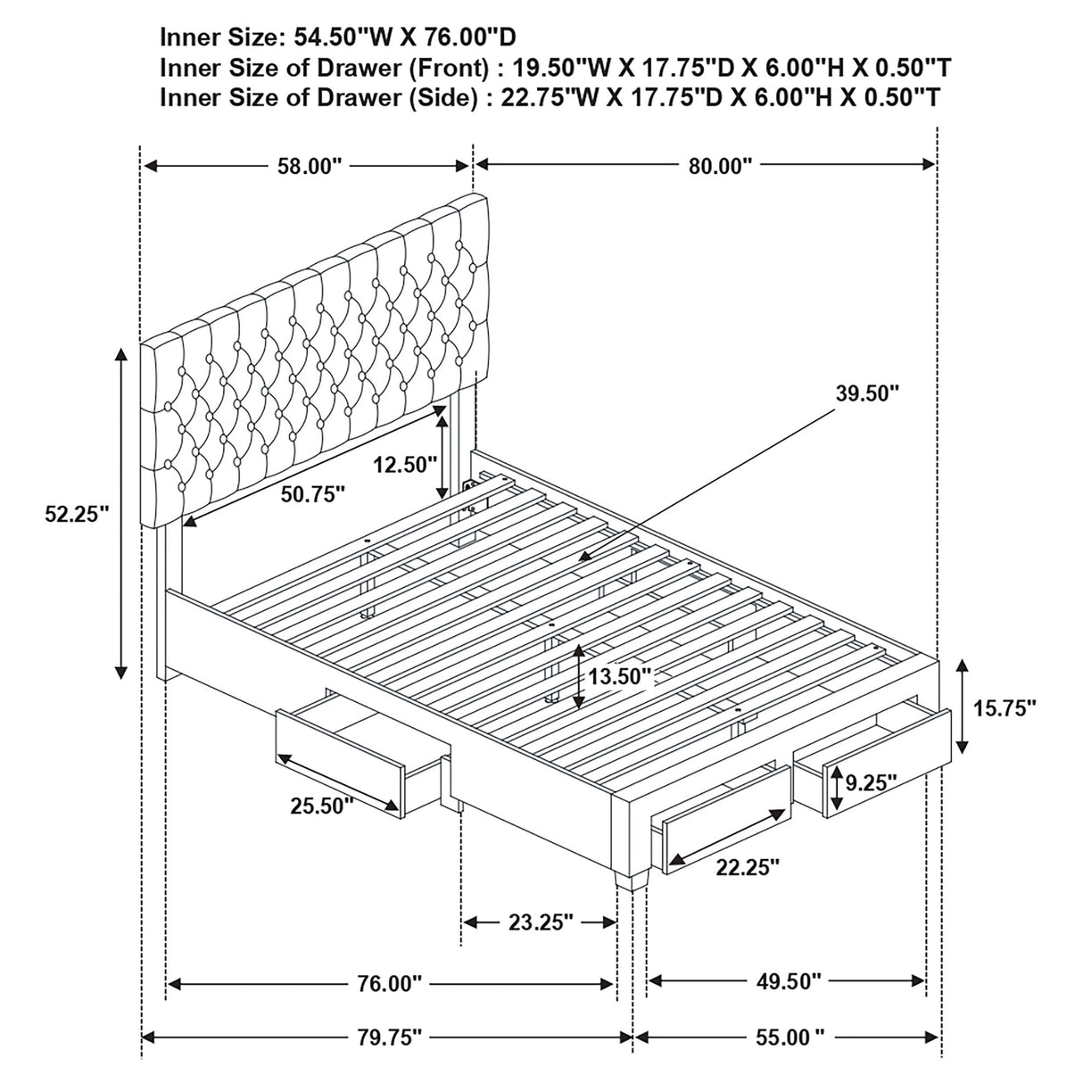 Soledad Panel Platform Storage Bed - Furniture World
