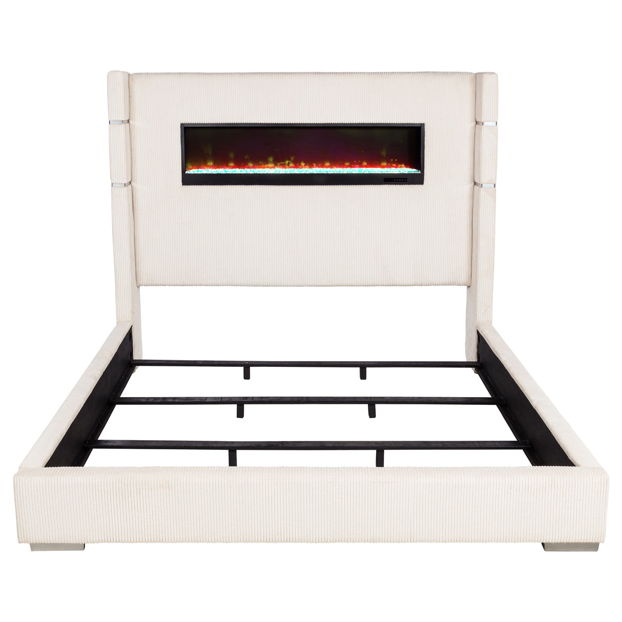 Tisdall Wingback Bed with Flame Visualizer - Furniture World