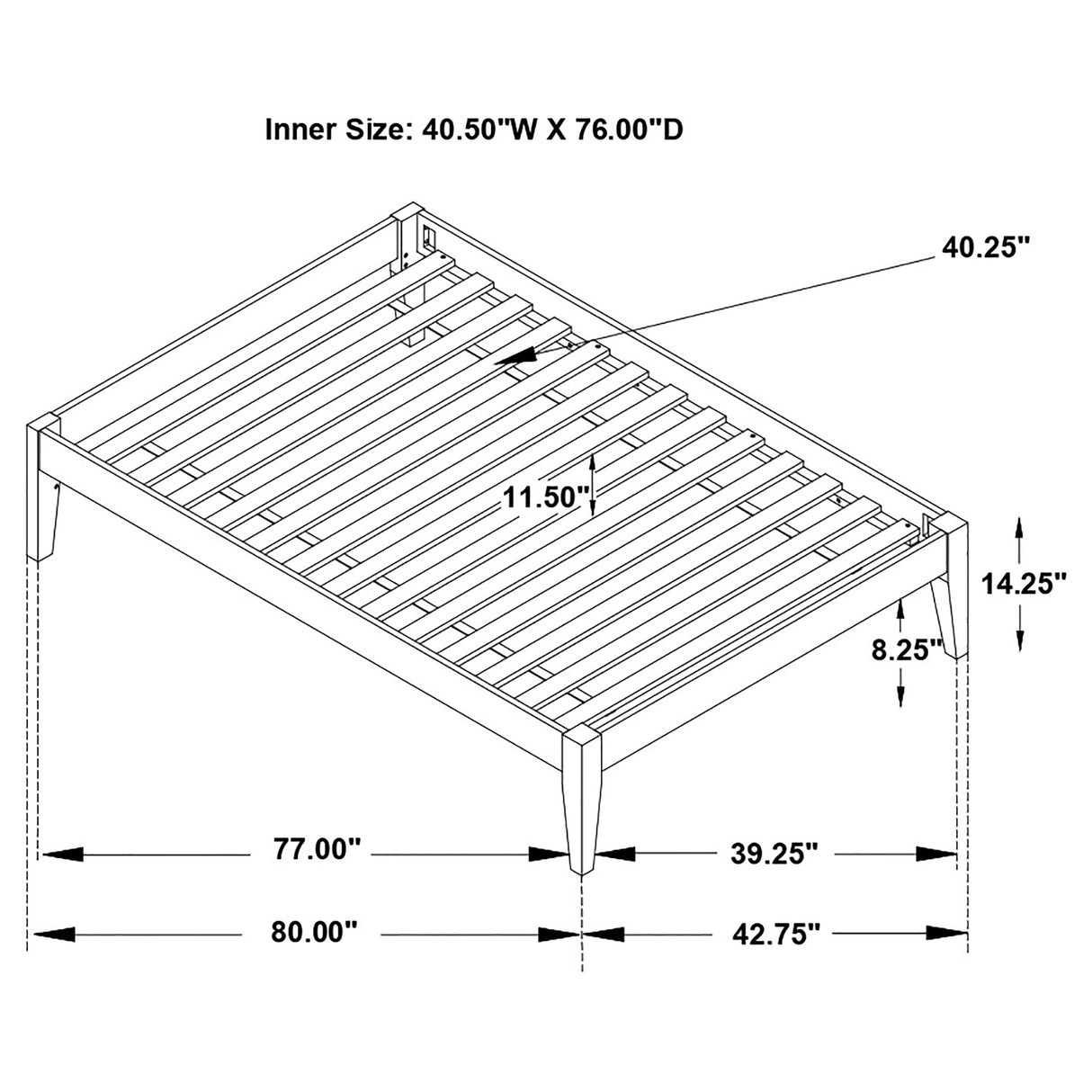 Hounslow Platform Bed Base - Furniture World