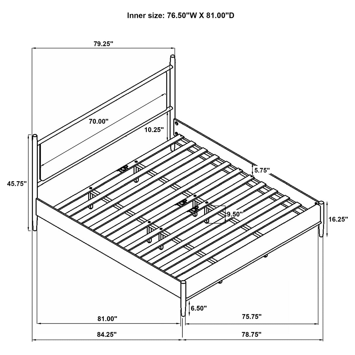 Mason Panel Platform Bed - Furniture World