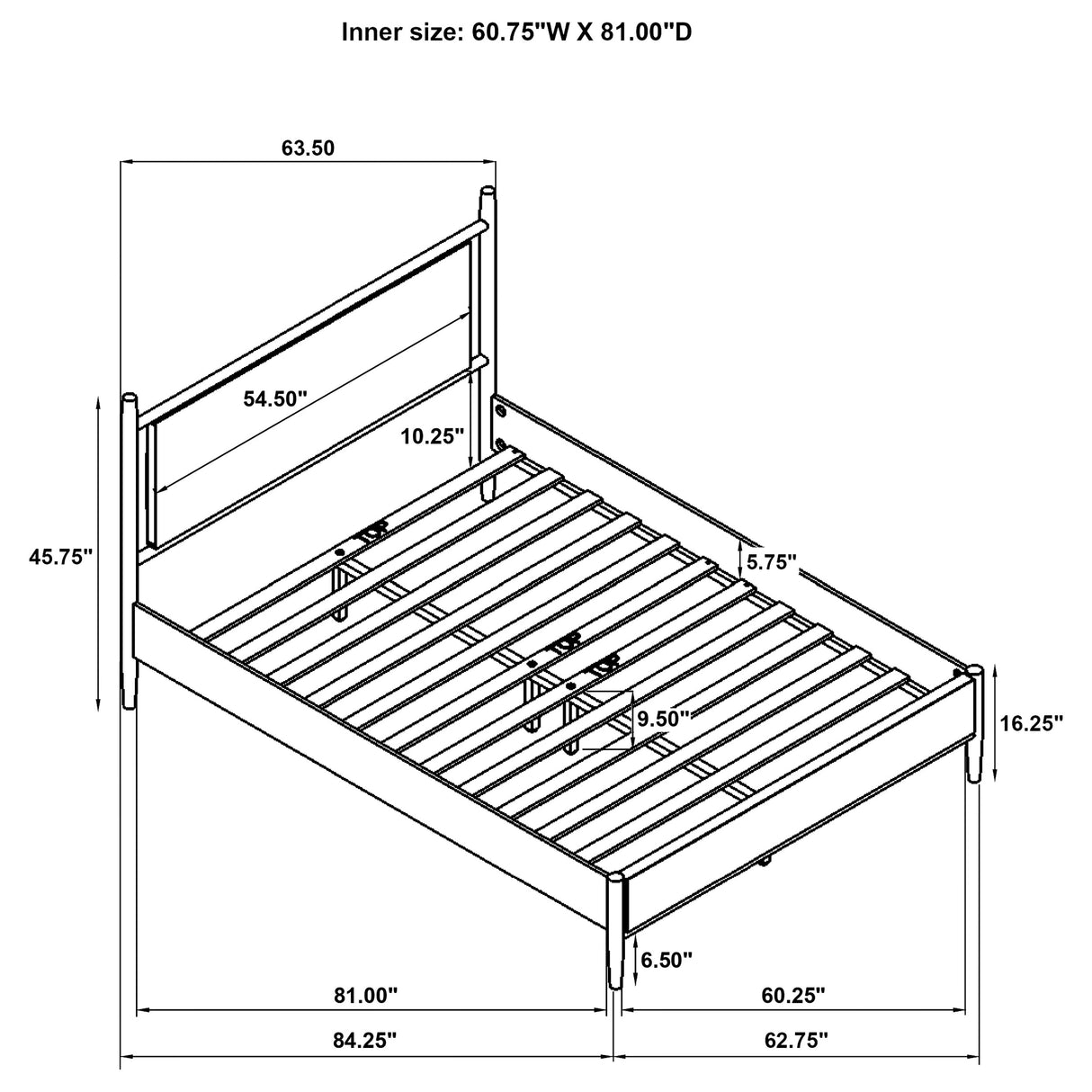 Mason Panel Platform Bed - Furniture World