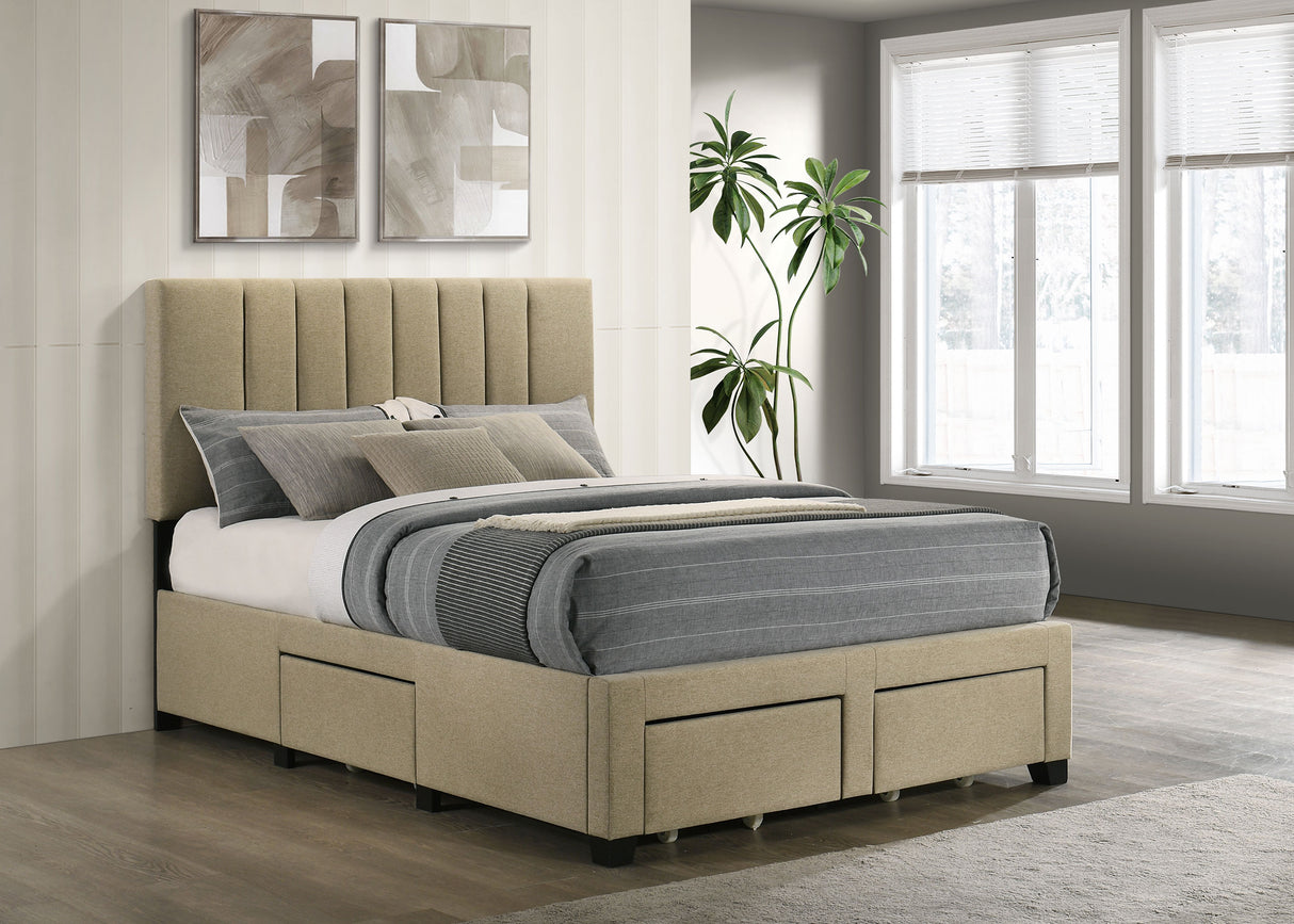 Wheatland Panel Platform Storage Bed - Furniture World