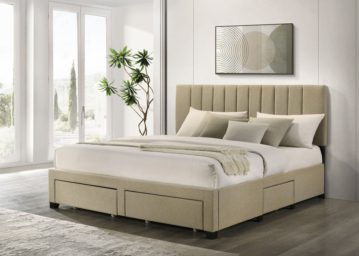 Wheatland Panel Platform Storage Bed - Furniture World