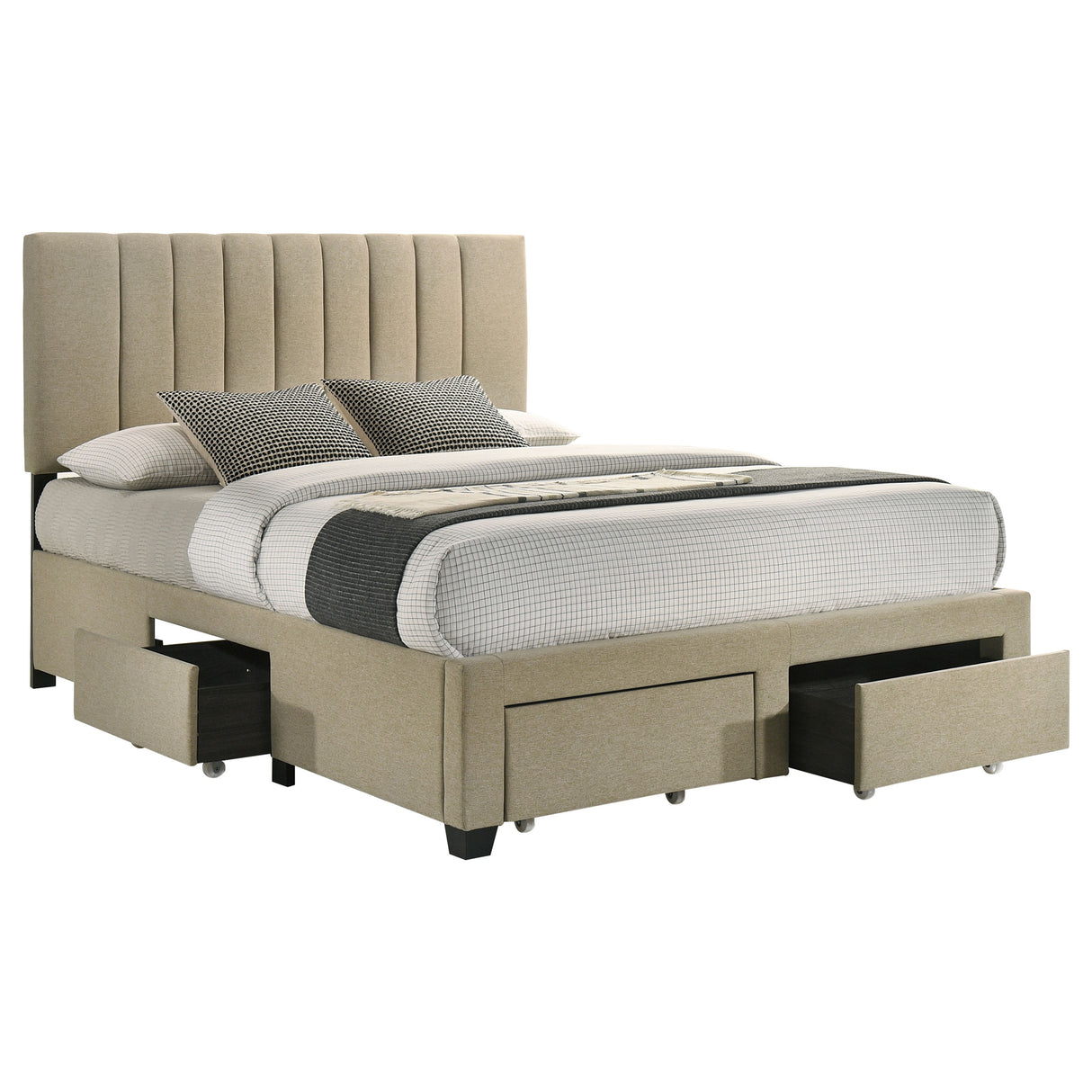 Wheatland Panel Platform Storage Bed - Furniture World