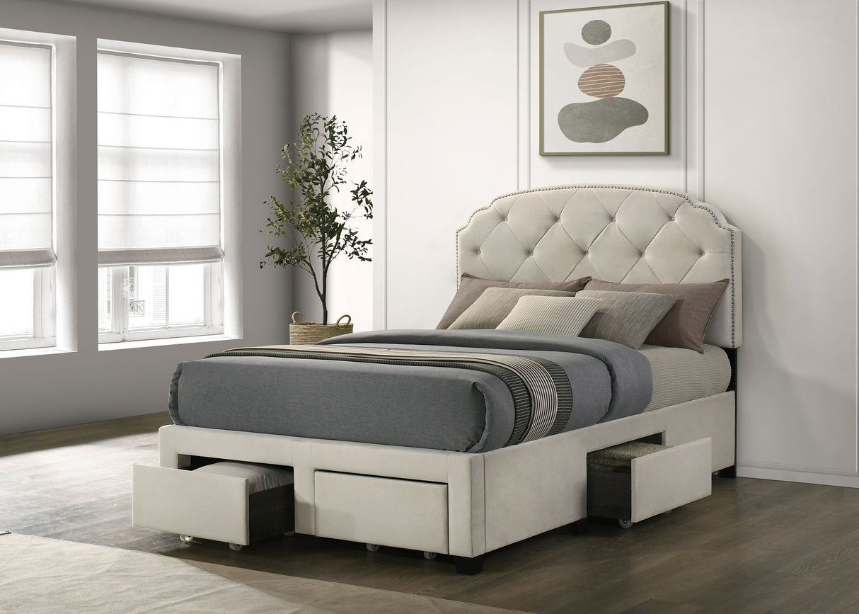Marianna Panel Platform Storage Bed - Furniture World