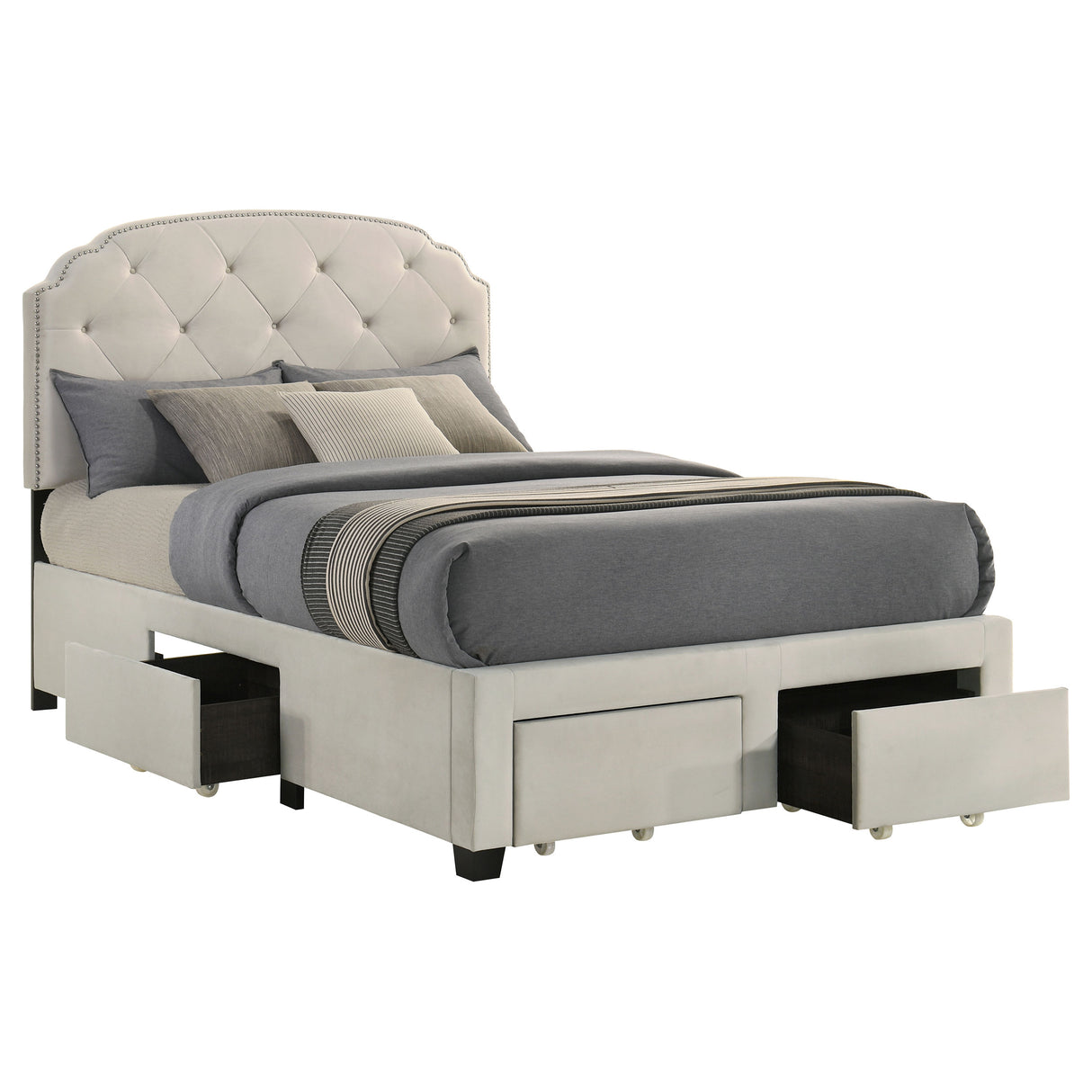 Marianna Panel Platform Storage Bed - Furniture World