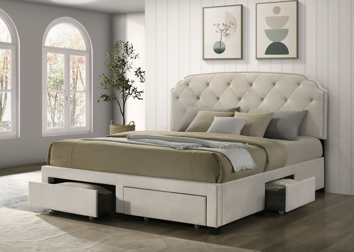 Marianna Panel Platform Storage Bed - Furniture World