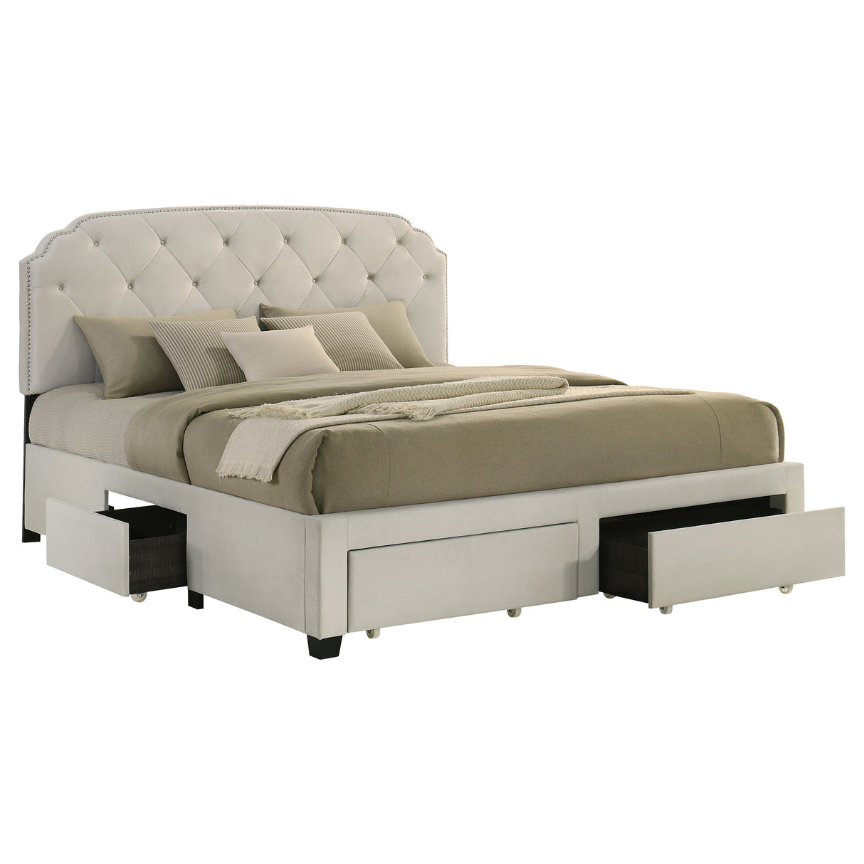 Marianna Panel Platform Storage Bed - Furniture World