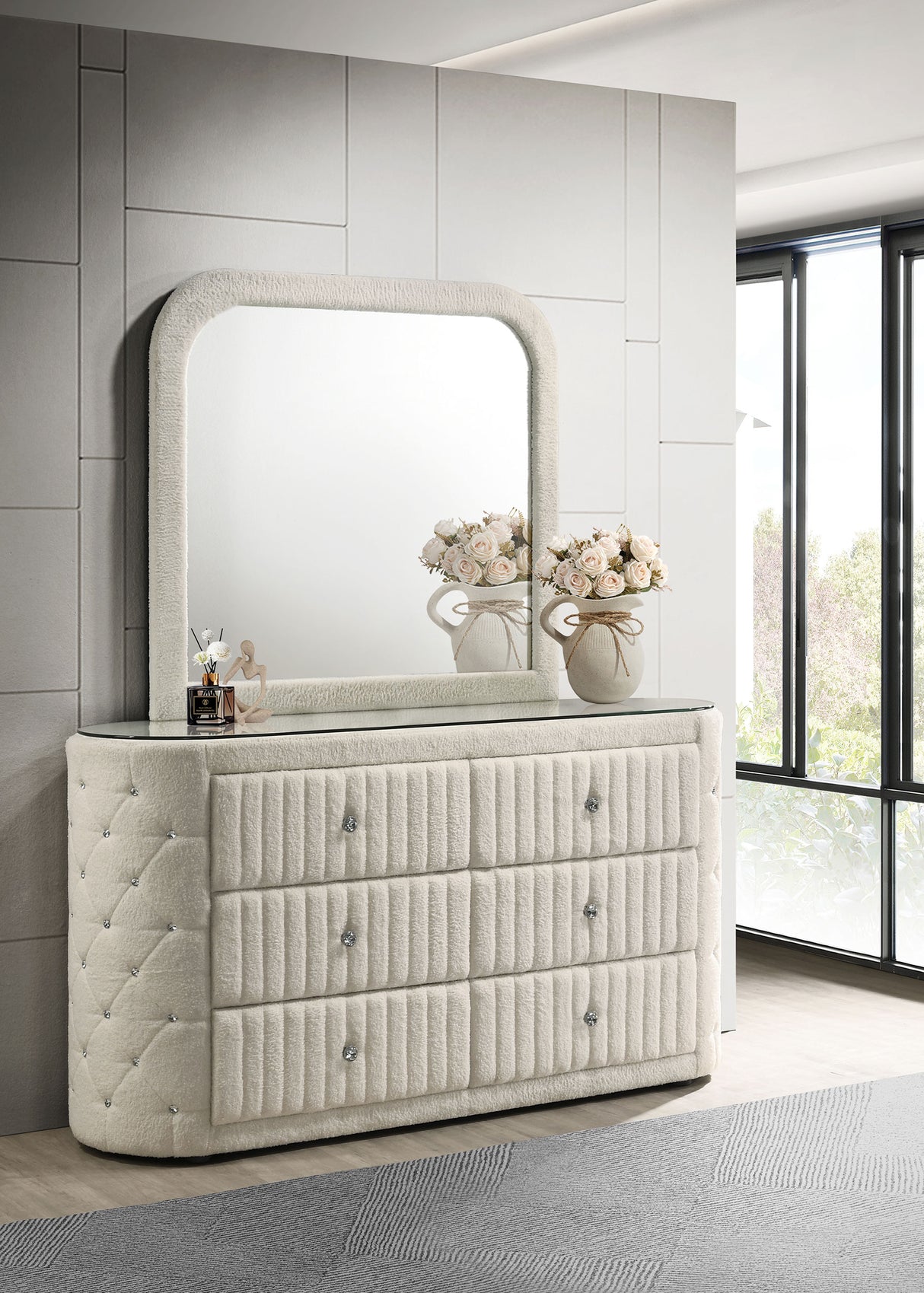 Sonya Dresser with Mirror - Furniture World