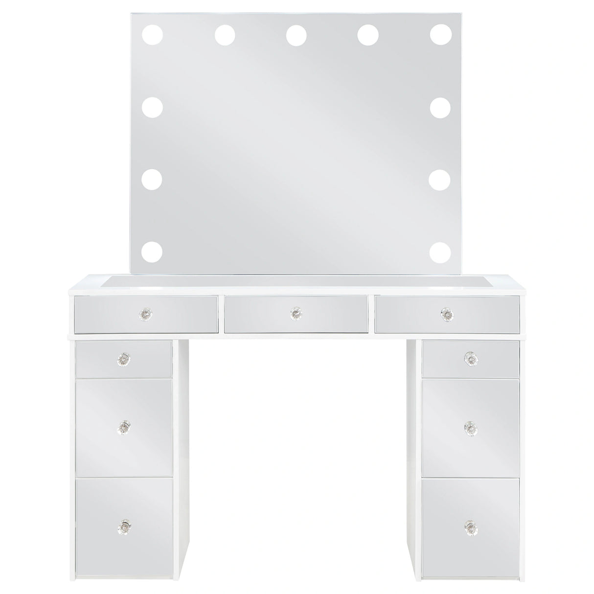 Regina Makeup Vanity Table with LED Mirror and Stool